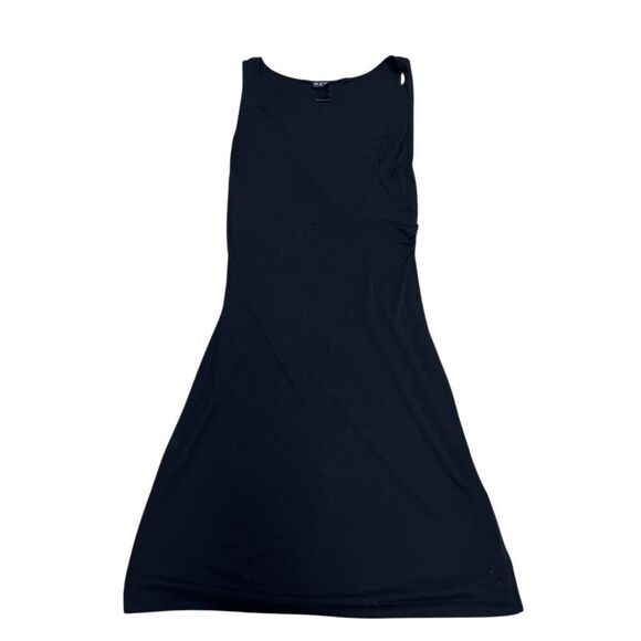 EUC BCBG Paris Women's Y2K Black Sleeveless A-Line Knee Length Dress Size M - Picture 1 of 4